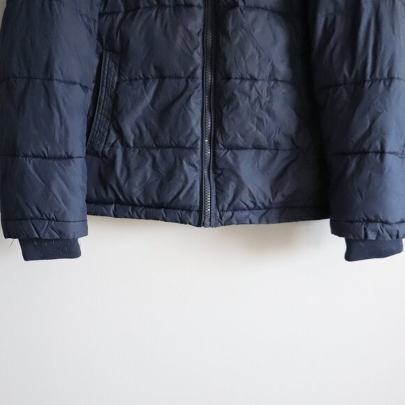 Tommy Hilfiger Mens Blue Sz L Quilted Full Zip Outdoor Puffer Jacket Coat - Picture 12 of 16